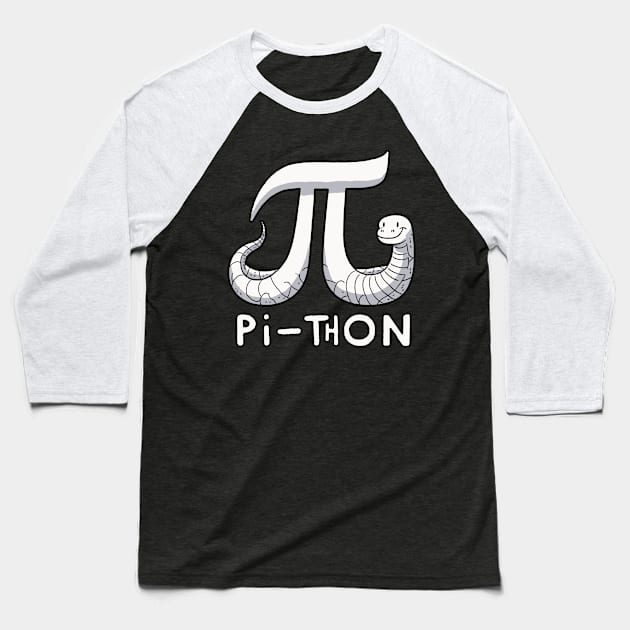 Pi-Thon Python Baseball T-Shirt by DoodleDashDesigns